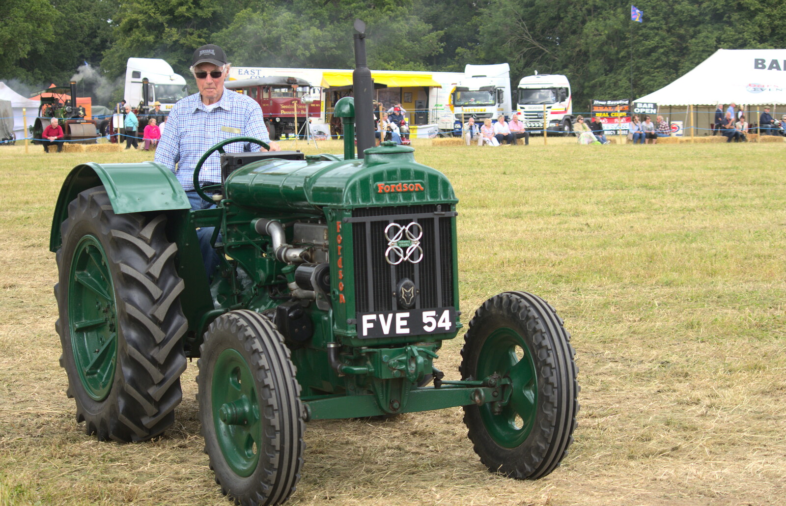 A green Fordson from A Vintage Tractorey Sort of Day, Palgrave, Suffolk - 21st June 2015