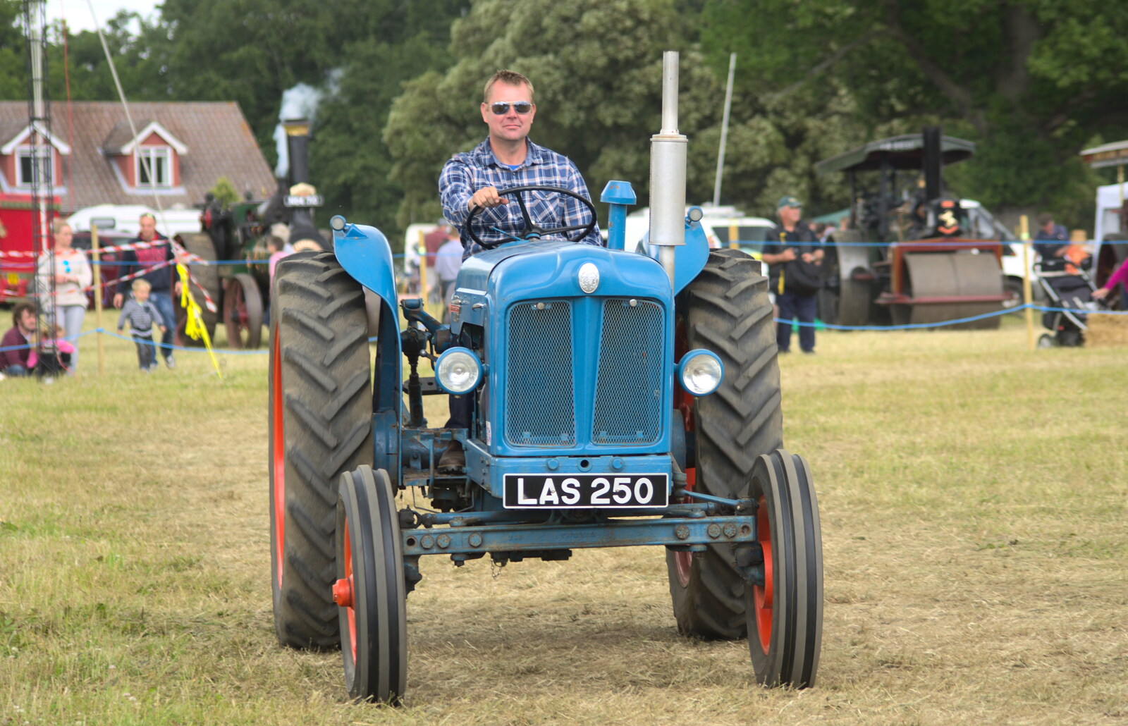 Andrew on his Fordson from A Vintage Tractorey Sort of Day, Palgrave, Suffolk - 21st June 2015