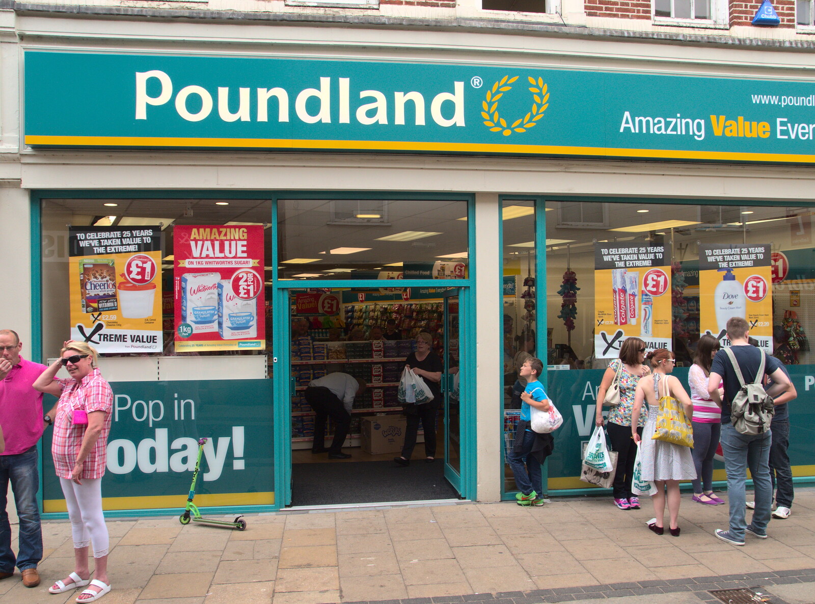 Diss goes up-market again as Poundland moves in from A visit from Da Gorls, Brome, Suffolk - 27th June 2015