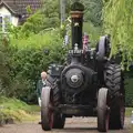 Grandad follows Oliver as it trundles up the drive, Thrandeston Pig Roast, Thrandeston Little Green, Suffolk - 28th June 2015