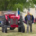 Uncle Mick stomps over, Thrandeston Pig Roast, Thrandeston Little Green, Suffolk - 28th June 2015