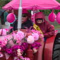 Looking less-than-impressed by the weather, The Pink Ladies Tractor Run, Harleston and Gawdy Park, Norfolk - 5th July 2015