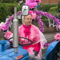 A look of surprise from a Dextra driver, The Pink Ladies Tractor Run, Harleston and Gawdy Park, Norfolk - 5th July 2015