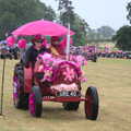 Tractors roll into Gawdy Park, The Pink Ladies Tractor Run, Harleston and Gawdy Park, Norfolk - 5th July 2015