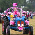 A study in pink, The Pink Ladies Tractor Run, Harleston and Gawdy Park, Norfolk - 5th July 2015