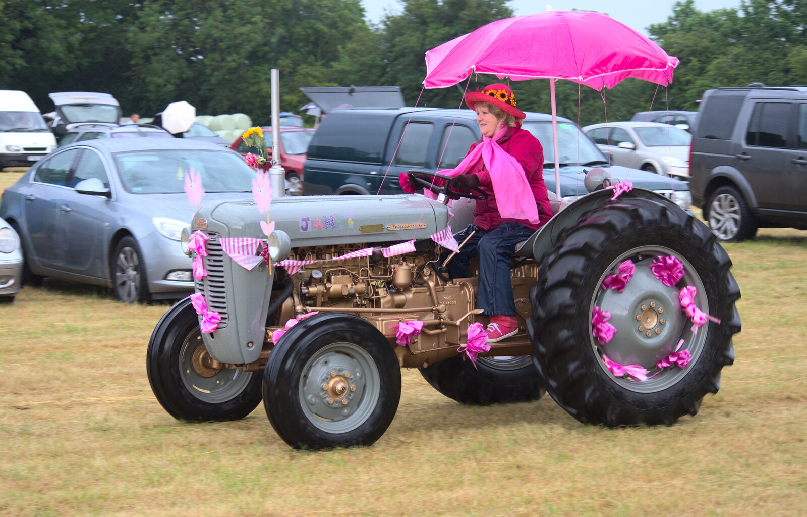 A Ferguson 'Special Edition' from The Pink Ladies Tractor Run, Harleston and Gawdy Park, Norfolk - 5th July 2015