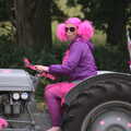 A super-pink wig, The Pink Ladies Tractor Run, Harleston and Gawdy Park, Norfolk - 5th July 2015