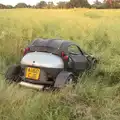 A 'crashed' car turns out to be parked, Underpants, Moths and The BSSC at The Greyhound - Tibenham, Norfolk - 6th July 2015