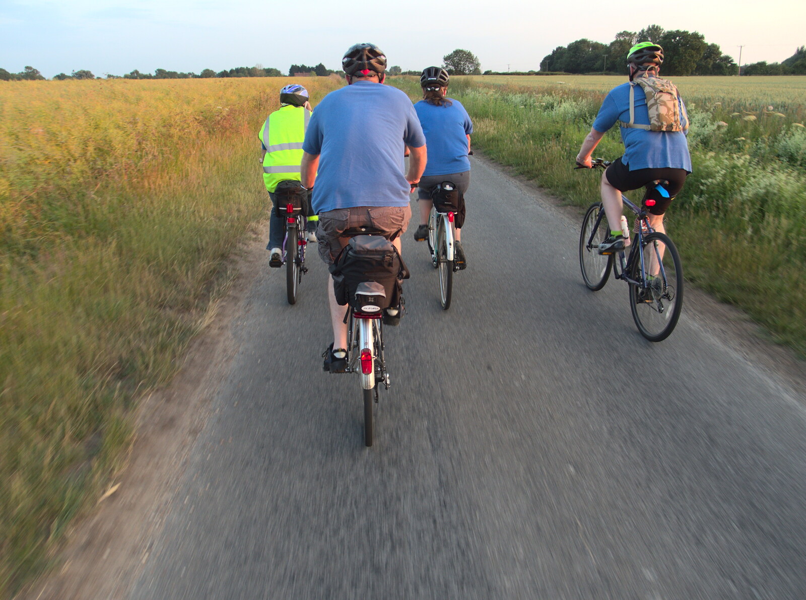 Heading towards the Heywood from The BSSC at The Greyhound, Underpants and Moths - Tibenham, Norfolk - 6th July 2015