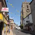 Mount Street in Diss has got the bunting out, Underpants, Moths and The BSSC at The Greyhound - Tibenham, Norfolk - 6th July 2015