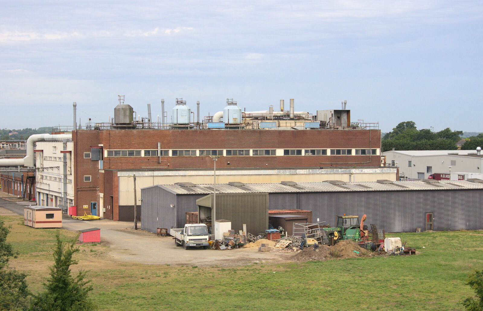 Possible still-working factory at Brantham from It's a SwiftKey Knockout, Richmond Rugby Club, Richmond, Surrey - 7th July 2015