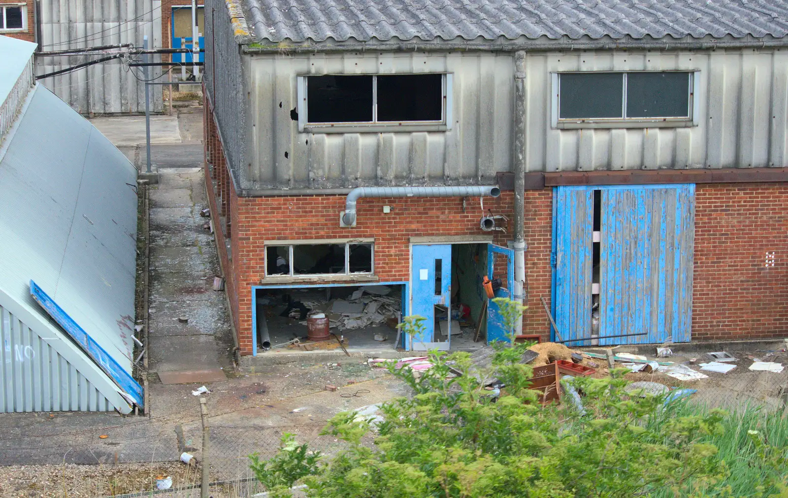 Entropy increases in a derelict building, from It's a SwiftKey Knockout, Richmond Rugby Club, Richmond, Surrey - 7th July 2015