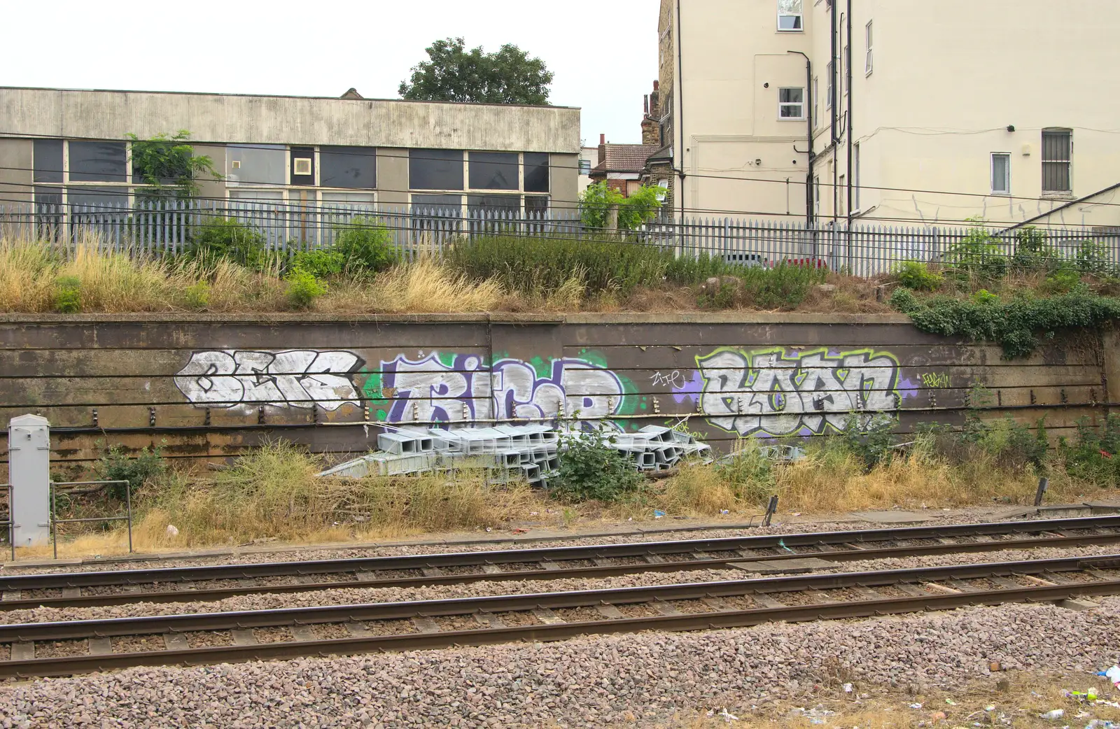 Fading silver tags, from It's a SwiftKey Knockout, Richmond Rugby Club, Richmond, Surrey - 7th July 2015