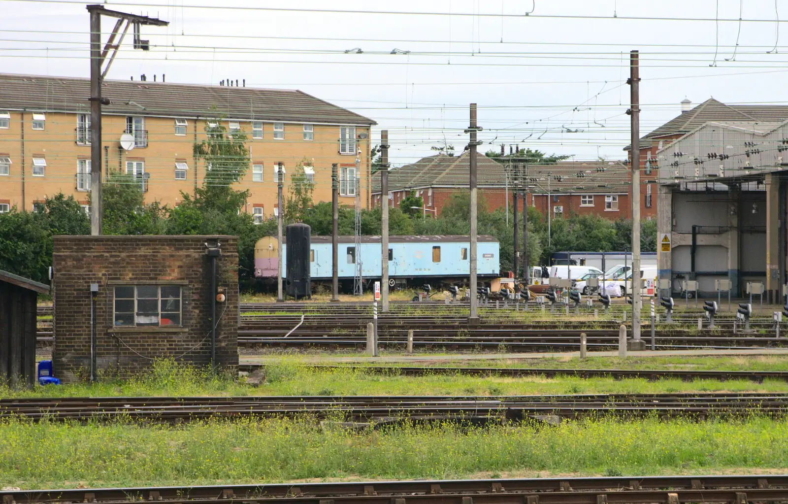 An ancient parcel wagon at Ilford, from It's a SwiftKey Knockout, Richmond Rugby Club, Richmond, Surrey - 7th July 2015