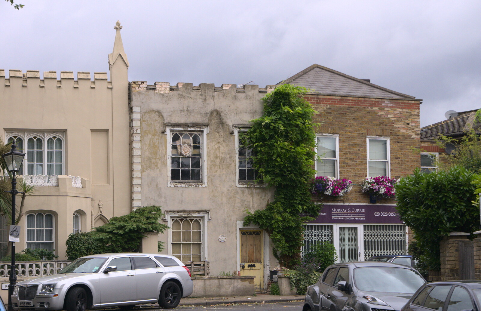 A derelict building on Kew Foot Lane from It's a SwiftKey Knockout, Richmond Rugby Club, Richmond, Surrey - 7th July 2015