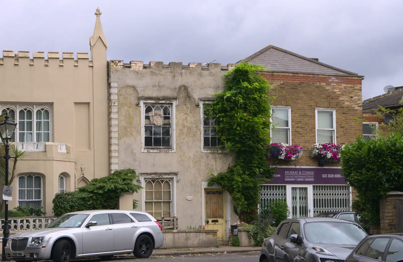 A derelict building on Kew Foot Lane, from It's a SwiftKey Knockout, Richmond Rugby Club, Richmond, Surrey - 7th July 2015