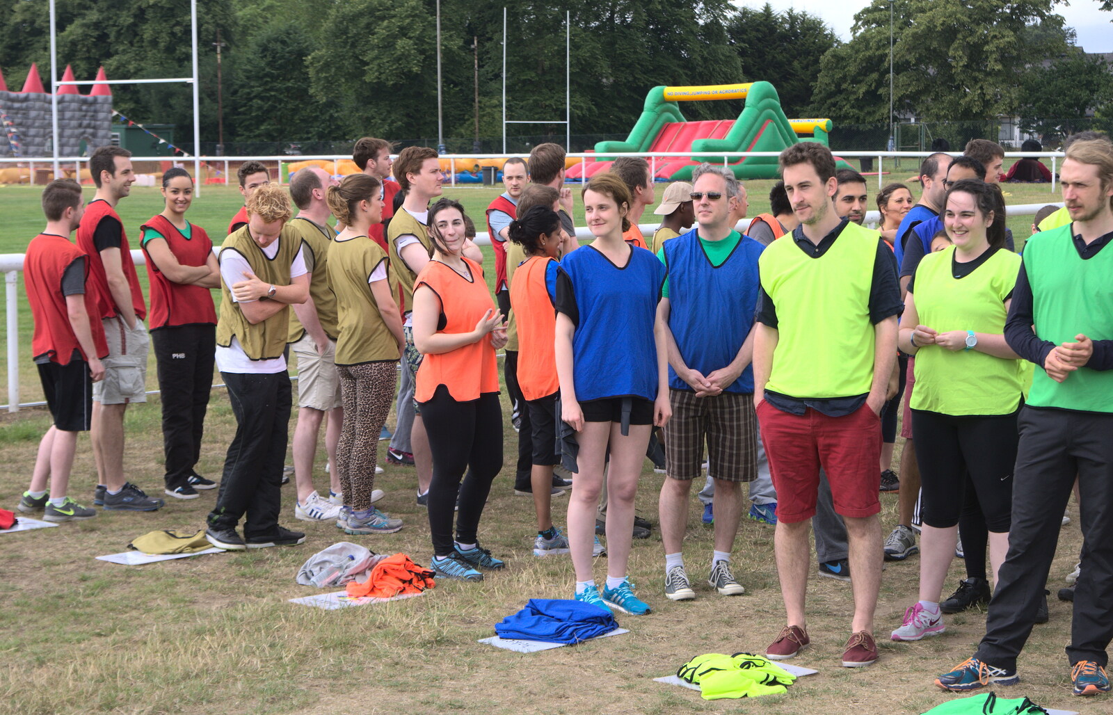 The teams line up from It's a SwiftKey Knockout, Richmond Rugby Club, Richmond, Surrey - 7th July 2015