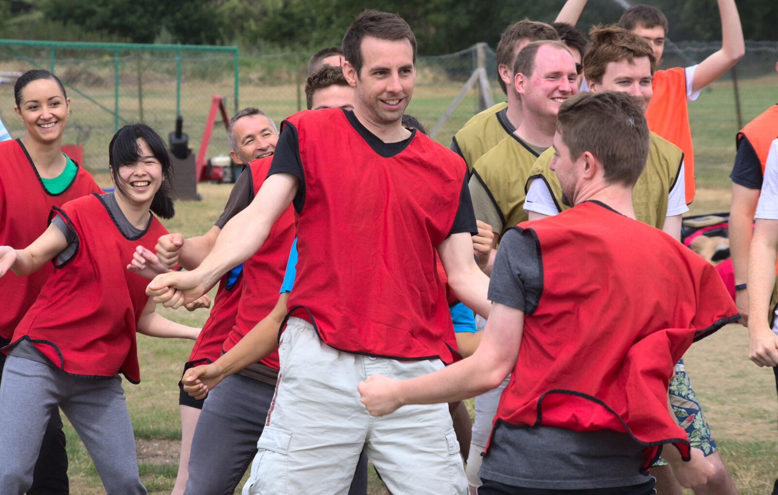 Ben leads some funky moves from It's a SwiftKey Knockout, Richmond Rugby Club, Richmond, Surrey - 7th July 2015