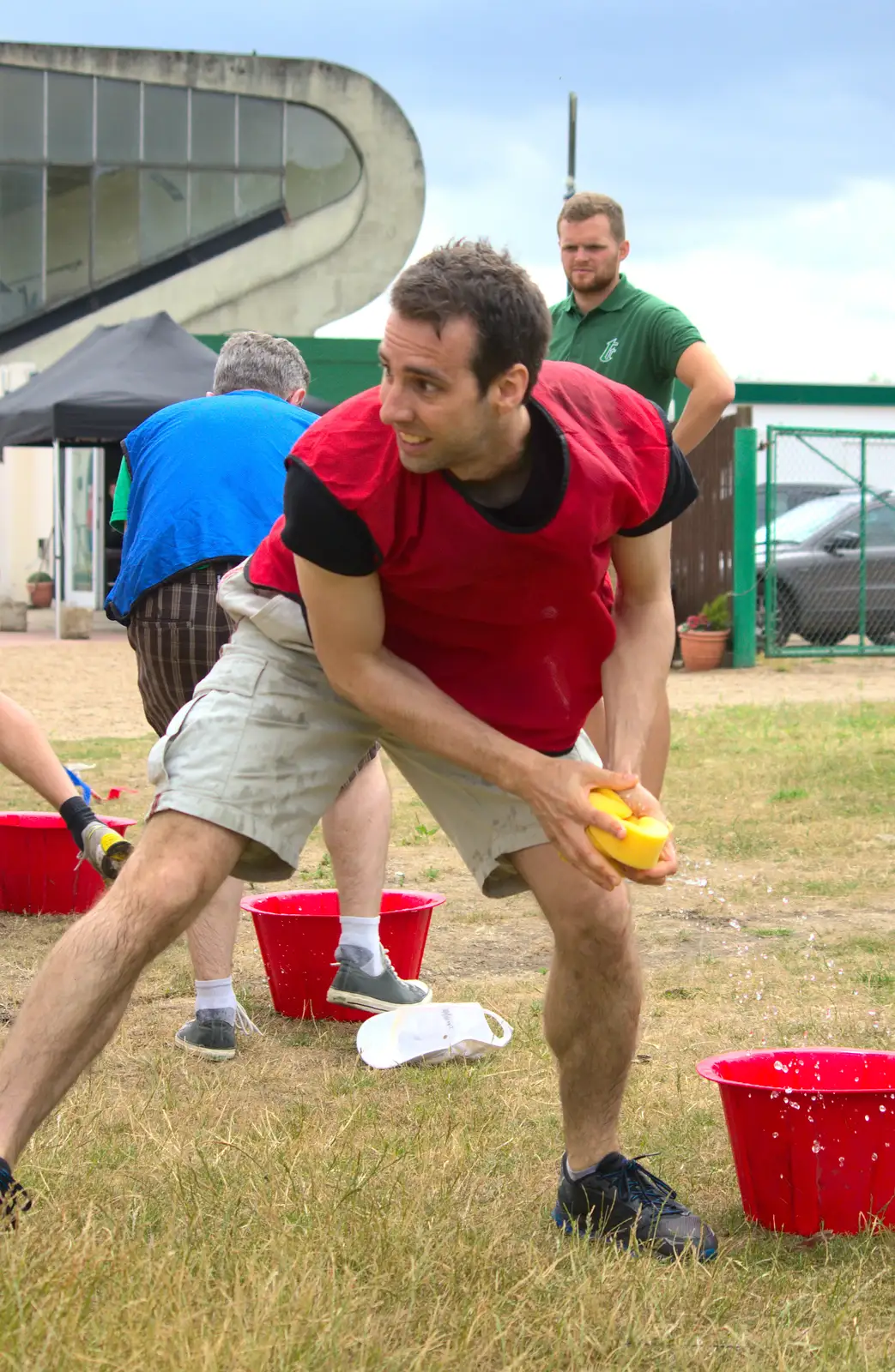 Ben M looks a bit over-excited, from It's a SwiftKey Knockout, Richmond Rugby Club, Richmond, Surrey - 7th July 2015