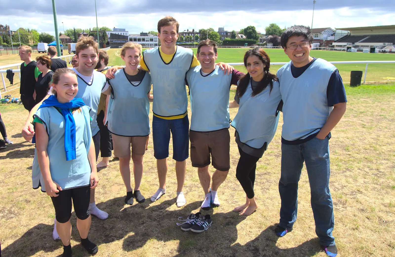 Blue Team photo, from It's a SwiftKey Knockout, Richmond Rugby Club, Richmond, Surrey - 7th July 2015