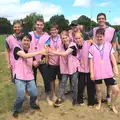 Pink Team photo, It's a SwiftKey Knockout, Richmond Rugby Club, Richmond, Surrey - 7th July 2015