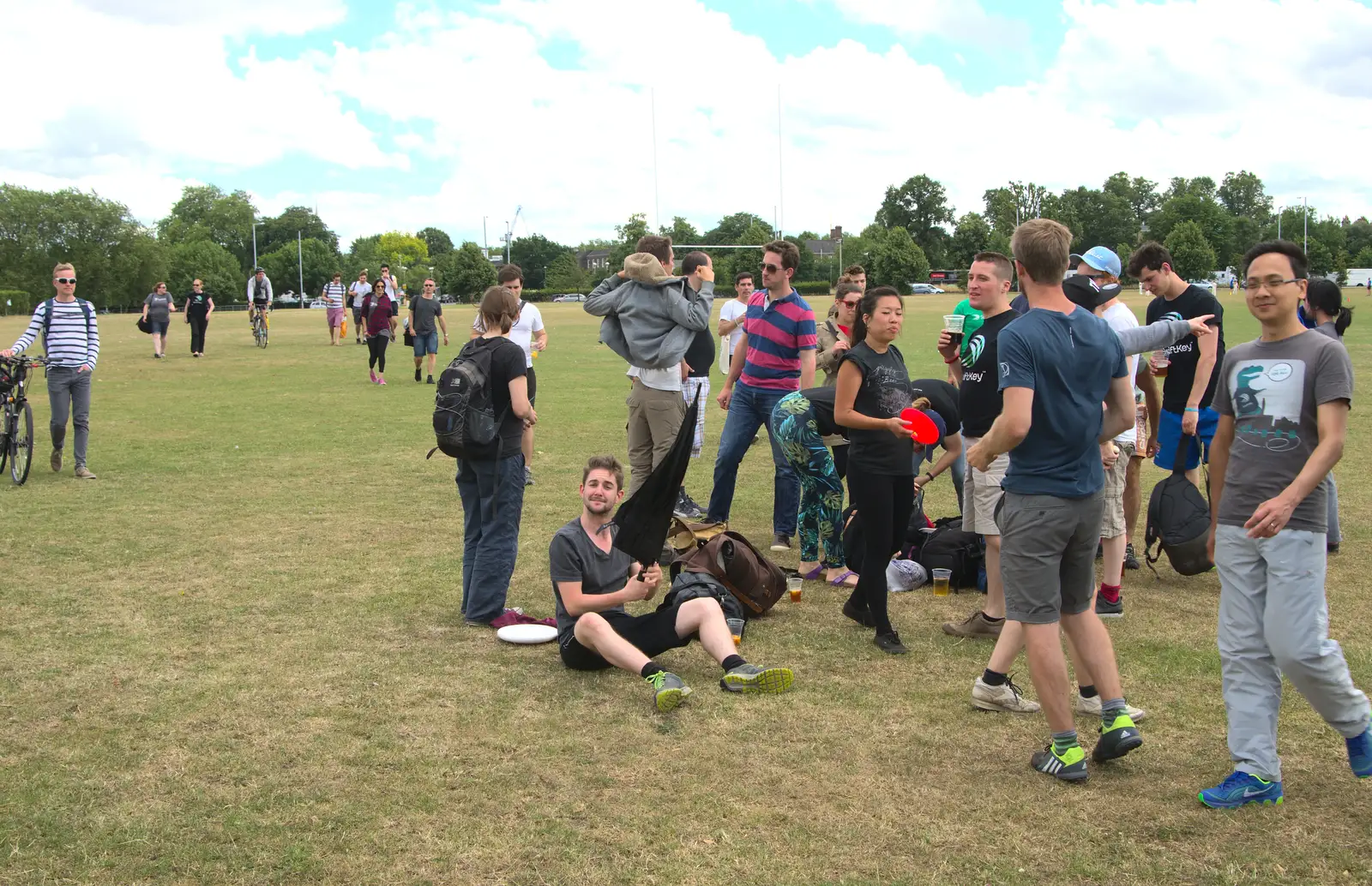 SwiftKey on the pitch, from It's a SwiftKey Knockout, Richmond Rugby Club, Richmond, Surrey - 7th July 2015