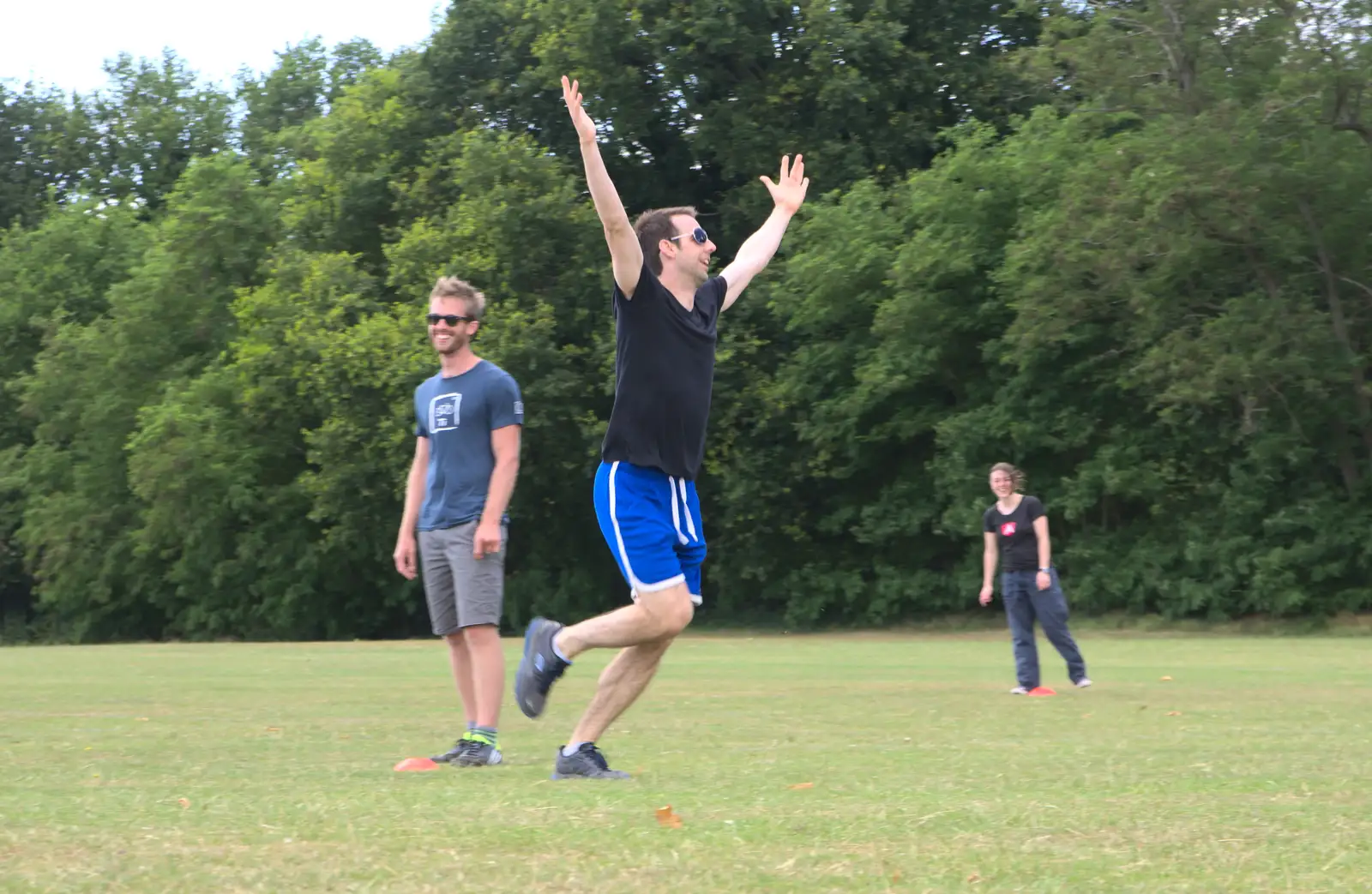 Ben scores a home run at Rounders, from It's a SwiftKey Knockout, Richmond Rugby Club, Richmond, Surrey - 7th July 2015