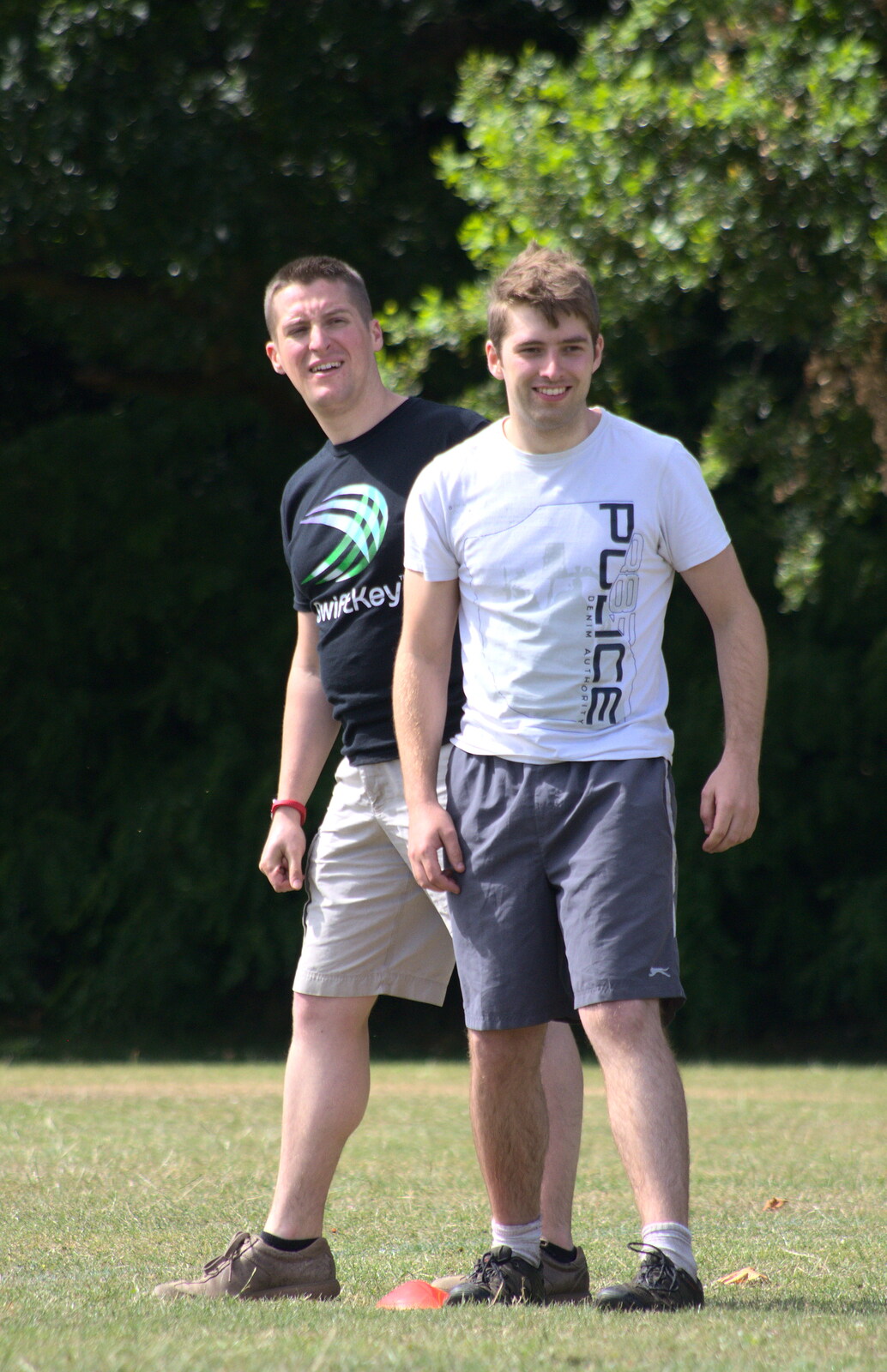 Paul and Doug from It's a SwiftKey Knockout, Richmond Rugby Club, Richmond, Surrey - 7th July 2015