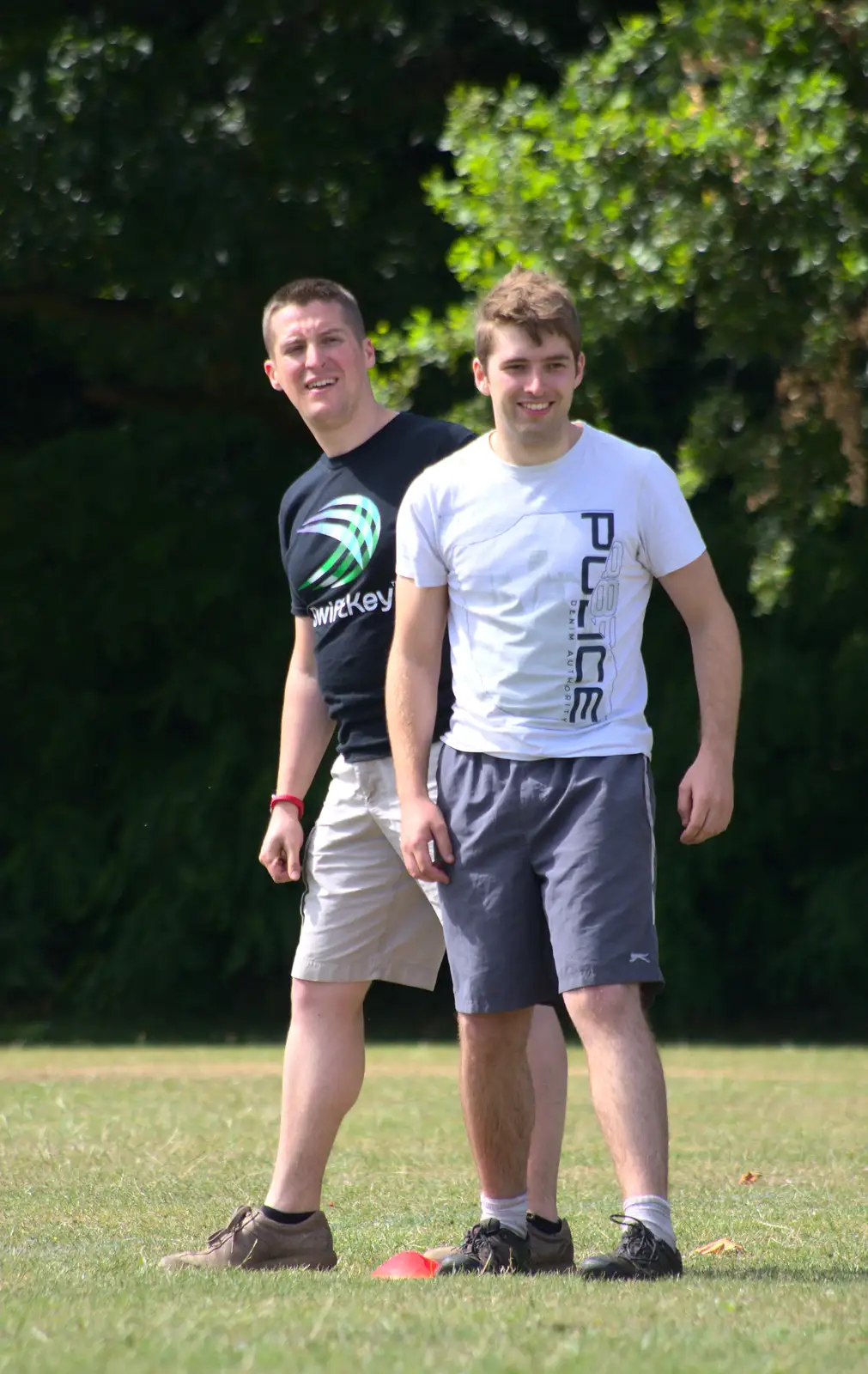 Paul and Doug, from It's a SwiftKey Knockout, Richmond Rugby Club, Richmond, Surrey - 7th July 2015