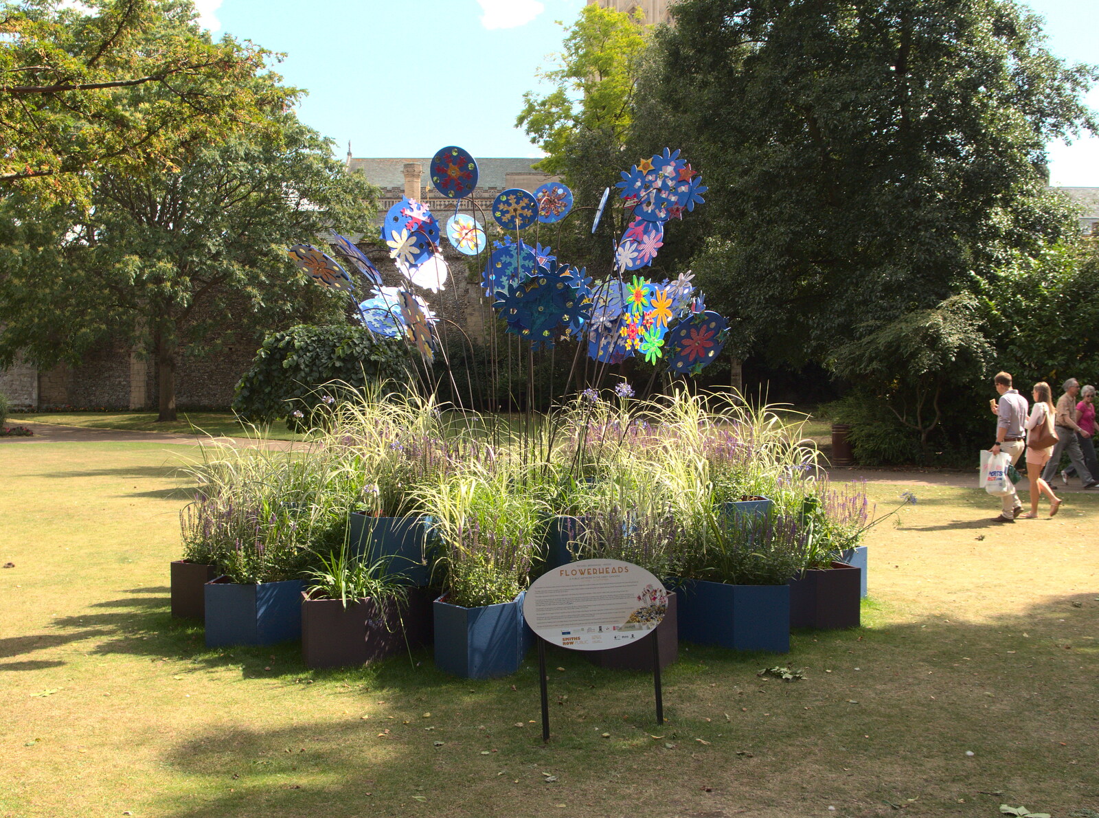 A plant-based installation from The BBs at Bacton, and Abbey Gardens, Bury St. Edmunds, Suffolk - 19th July 2015
