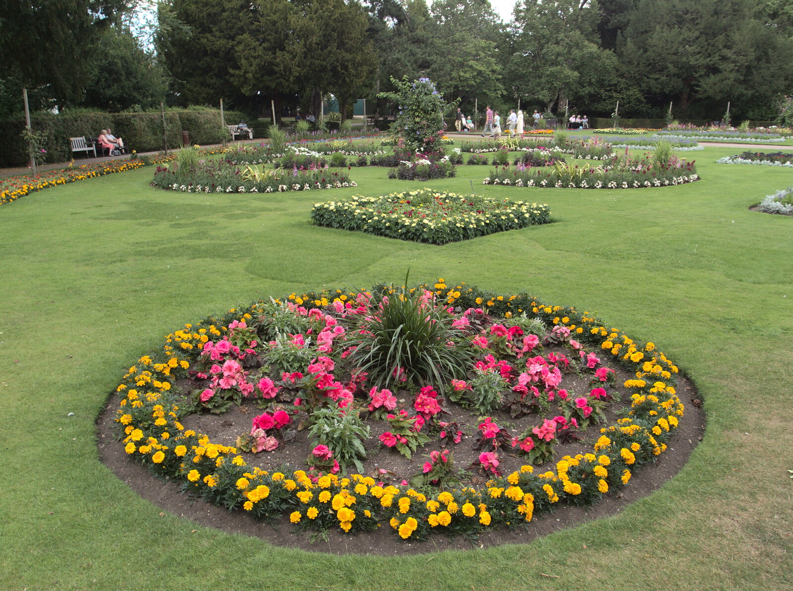 Colourful flower beds from The BBs at Bacton, and Abbey Gardens, Bury St. Edmunds, Suffolk - 19th July 2015