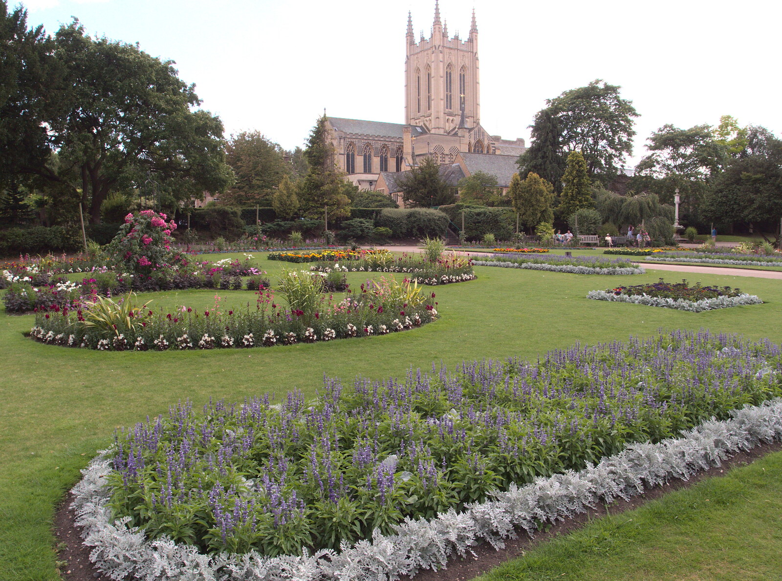 Summer gardens and the Cathedral from The BBs at Bacton, and Abbey Gardens, Bury St. Edmunds, Suffolk - 19th July 2015