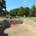 Harry runs around the ruins of the old Abbey, The BBs at Bacton, and Abbey Gardens, Bury St. Edmunds, Suffolk - 19th July 2015