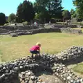 Harry on an old wall, The BBs at Bacton, and Abbey Gardens, Bury St. Edmunds, Suffolk - 19th July 2015