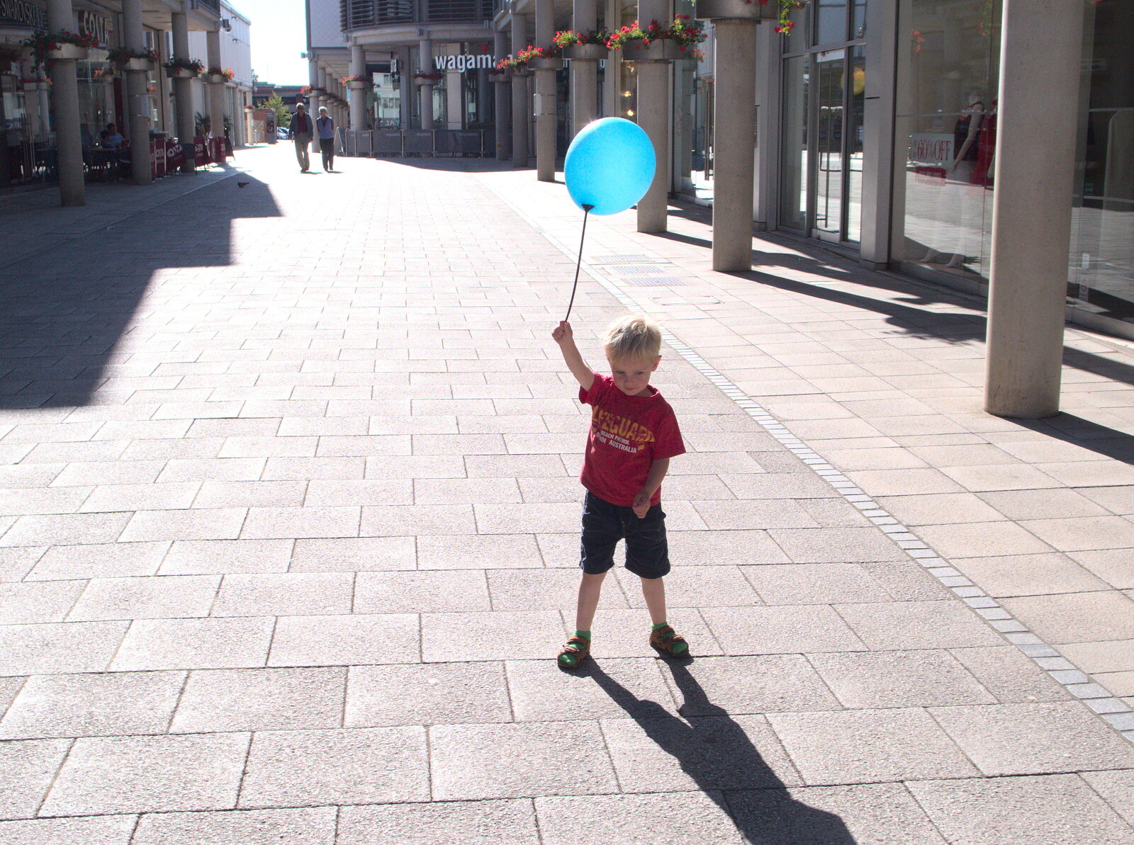 Harry's got a balloon at The Arc from The BBs at Bacton, and Abbey Gardens, Bury St. Edmunds, Suffolk - 19th July 2015