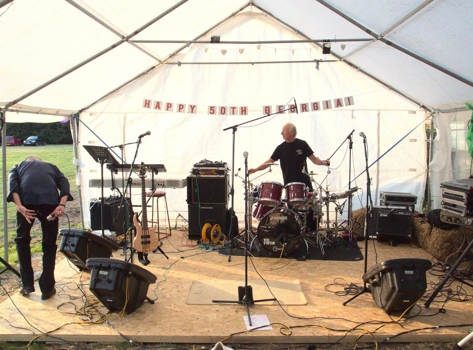 The stage from Soph the Roph's Birthday and The BBs at Pulham, Norfolk - 22nd July 2015