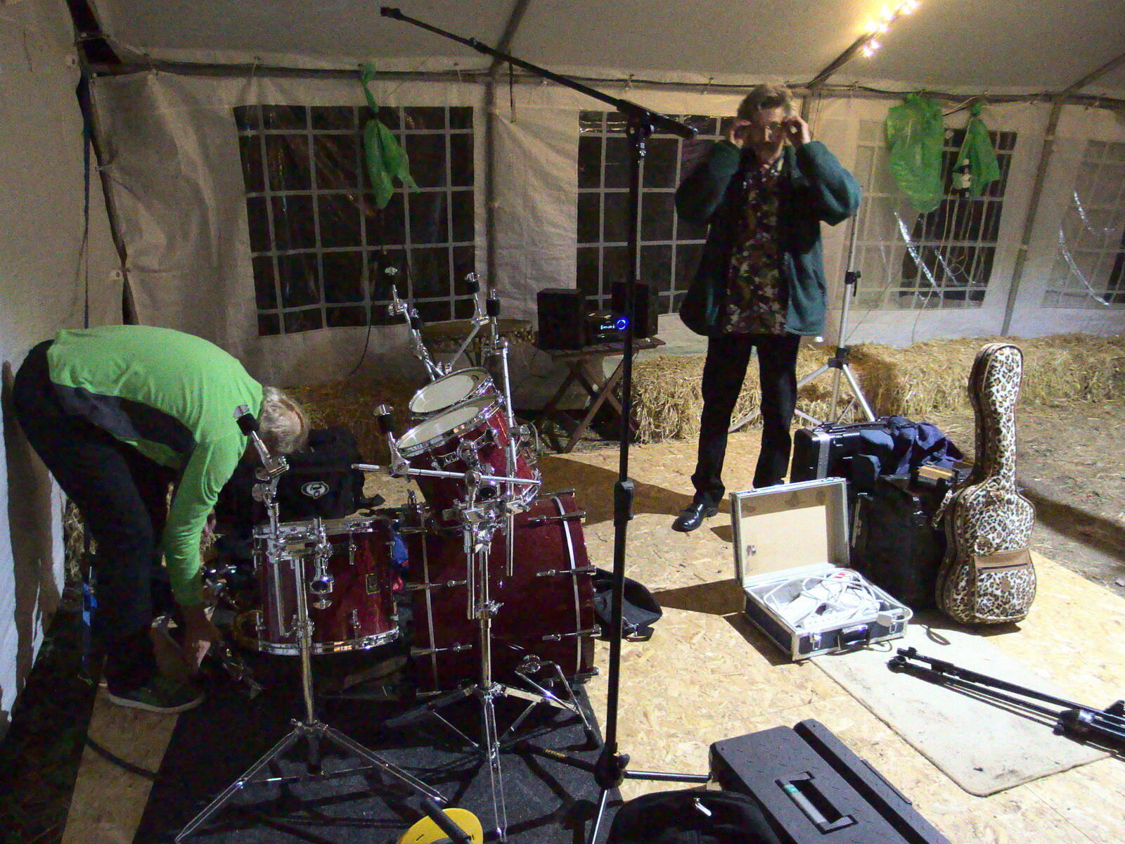 Packing up at 1am from Soph the Roph's Birthday and The BBs at Pulham, Norfolk - 22nd July 2015