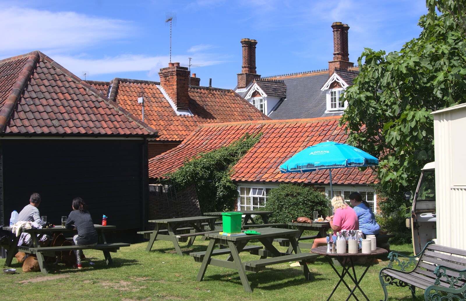 The beer garden of the Dunwich Ship from The Archaeology of Dunwich: A Camping Trip, Dunwich, Suffolk - 1st August 2015