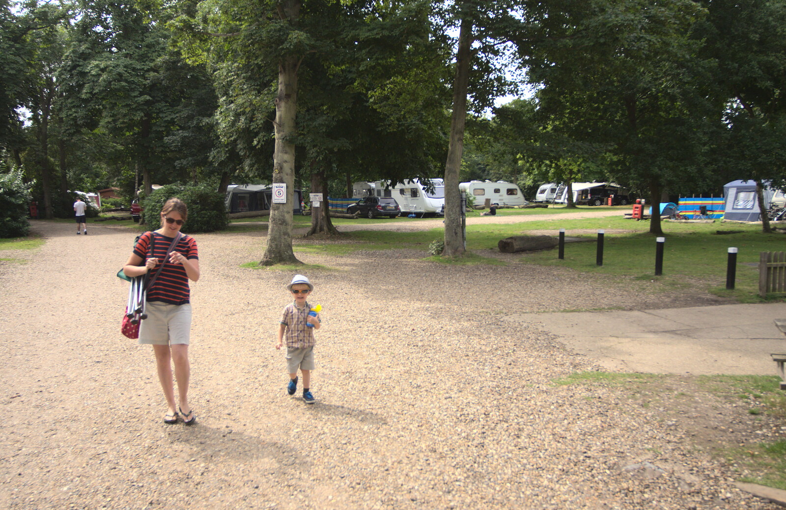 Isobel and Harry roam around from The Archaeology of Dunwich: A Camping Trip, Dunwich, Suffolk - 1st August 2015