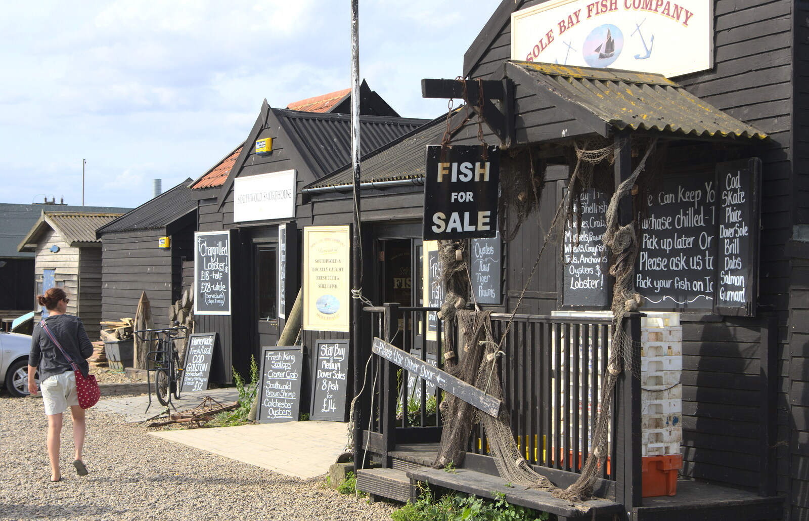 Fish for sale from The Danger of Trees: A Camping (Mis)adventure - Southwold, Suffolk - 3rd August 2015