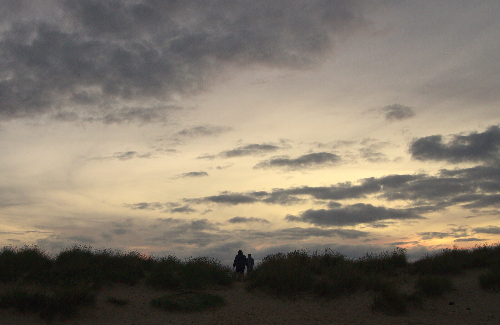 An evening walk on the beach from The Danger of Trees: A Camping (Mis)adventure - Southwold, Suffolk - 3rd August 2015