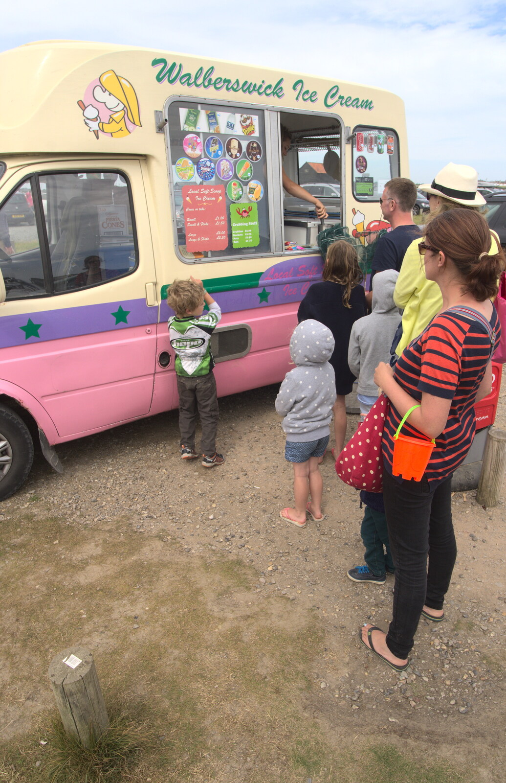 Time for ice cream from The Danger of Trees: A Camping (Mis)adventure - Southwold, Suffolk - 3rd August 2015