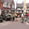 Military vehicles on the market place in Eye, A 1940's Takeover, Eye, Suffolk - 8th August 2015