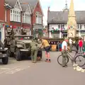 Military vehicles on the market place in Eye, A 1940's Takeover, Eye, Suffolk - 8th August 2015