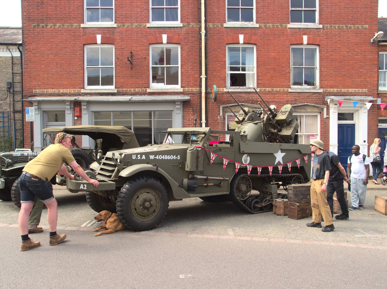 A gun truck from A 1940's Takeover, Eye, Suffolk - 8th August 2015