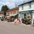 A collection of vehicles in front of the town hall, A 1940's Takeover, Eye, Suffolk - 8th August 2015