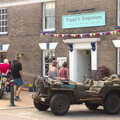 A Jeep in front of Poppy's Emporium, A 1940's Takeover, Eye, Suffolk - 8th August 2015