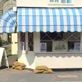 Dunnett's the butchers gets in to character, A 1940's Takeover, Eye, Suffolk - 8th August 2015