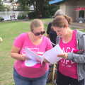 Maps are checked, A Race For Life, The Park, Diss, Norfolk - 16th August 2015