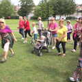 The walkers set off, A Race For Life, The Park, Diss, Norfolk - 16th August 2015